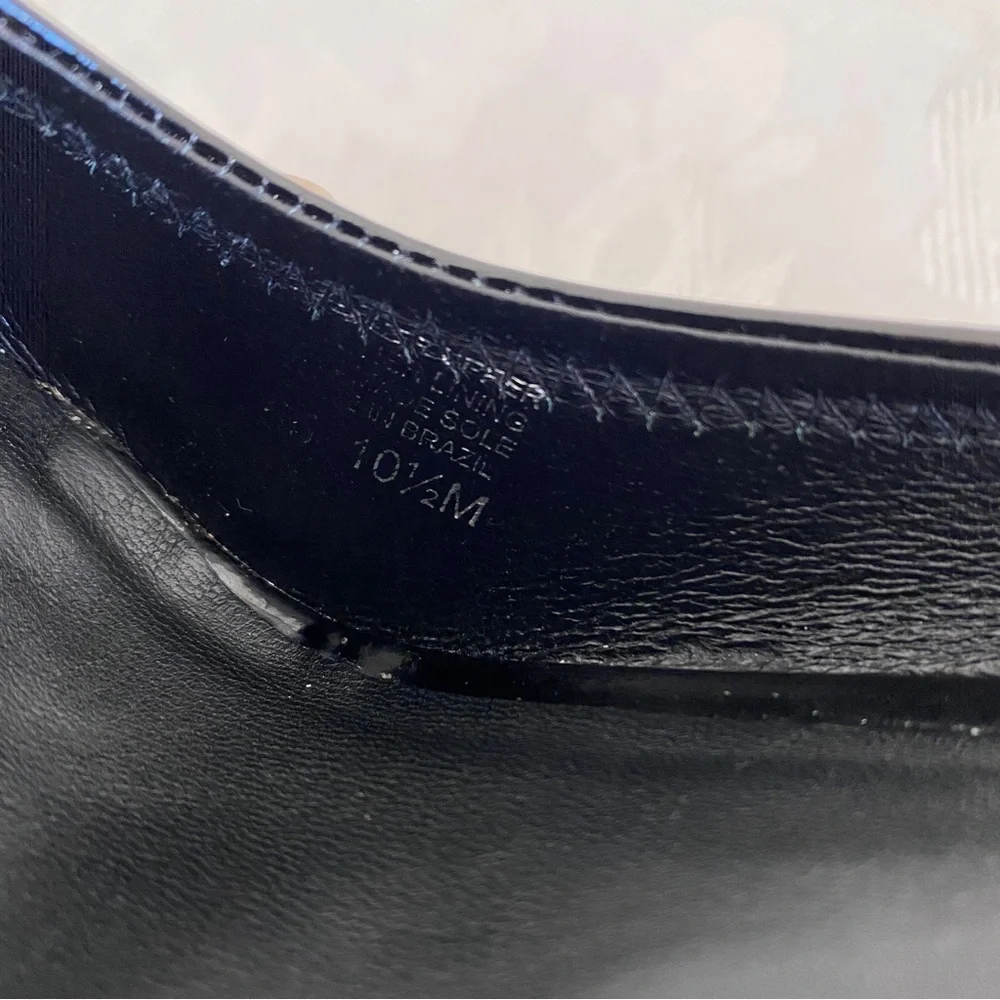 Tory Burch Black patent leather wedge Pumps
